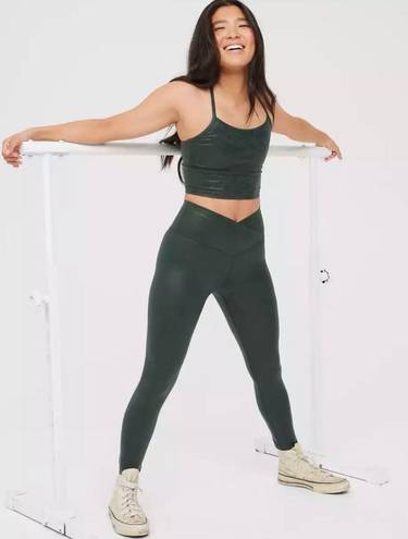 aerie, Pants & Jumpsuits, Offline By Aerie The Hugger Crossover High  Waisted Crackle Legging