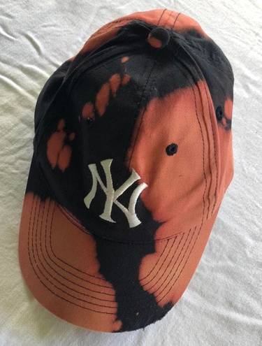 New York Yankees Bleach Splattered Hat Blue