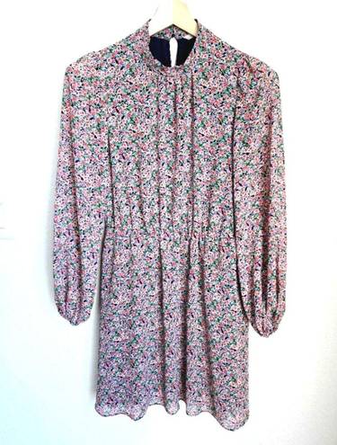 Petal BODEN High Neck Flippy Floral Mini Dress Size 6 Multi color  Toile