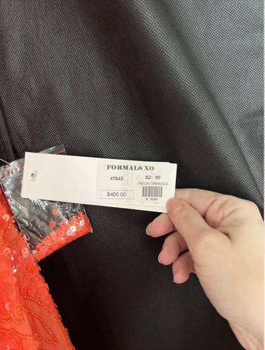 Scala NWT Orange Prom Dress