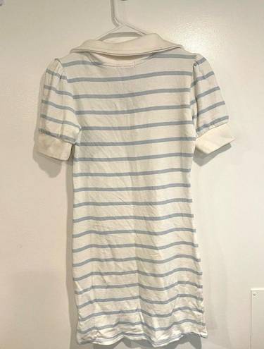 n:philanthropy NWT  Revolve Celeste Blue Preppy Striped Collar Mini Dress