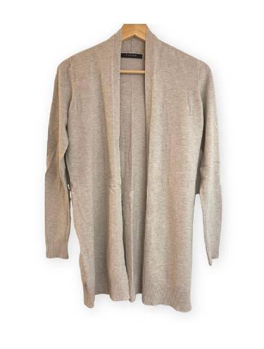 Cyrus Long Sleeve Cardigan Sweater Tan Beige