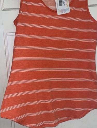 LuLaRoe Large Tank Top • Melon Color w/Stripes • Ultra Soft • Stretchy • BNWT