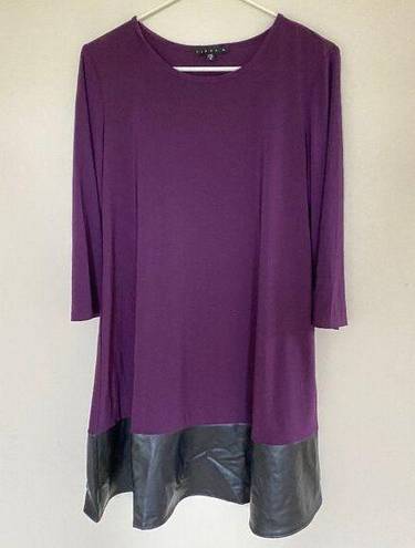 Tiana B  Colorblock Mini Shift Dress Purple Black Size 12