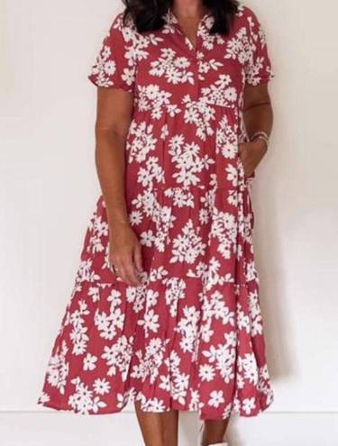 LuLaRoe NWT  size Medium Helene tired midi dress