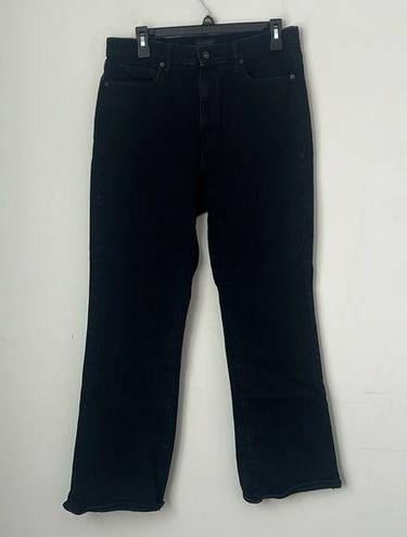 Uniqlo  black high rise flare leg slim fit jeans, size 30🦋