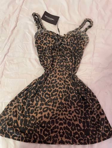 Pretty Little Thing NWT s leopard dress