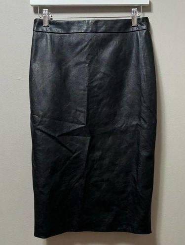 Bardot  DONNA‎ TUBE LEATHER SKIRT IN BLACK size Small