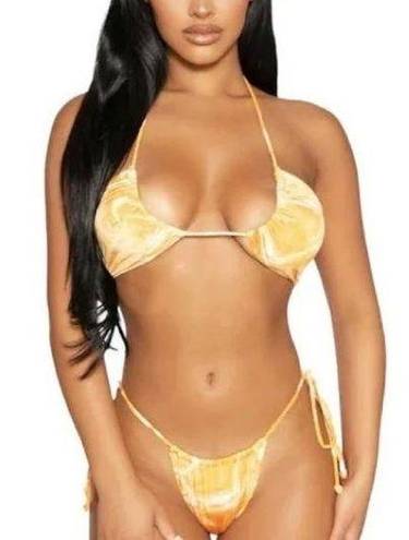 Naked Wardrobe  Sun Sand & String
Bikini 2 Piece Dreamsicle Orange Large NWT