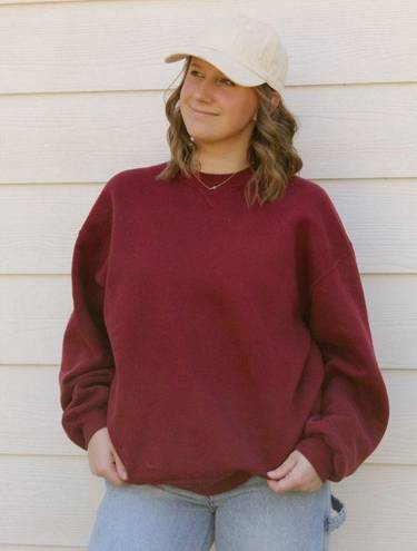 Russell Athletic Russel Athletic Maroon Crewneck Sweatshirt