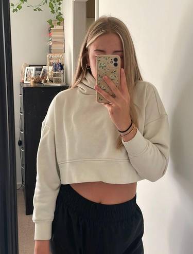 Forever 21 Cropped Hooded Long Sleeve