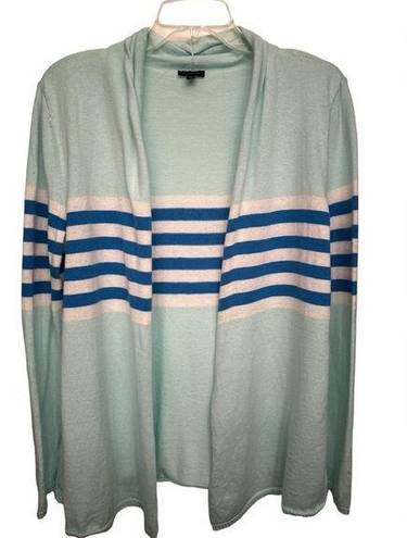 Talbots  blue stripe cardigan