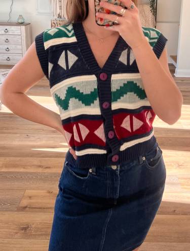 Cabin creek Vintage Christmas Knit Vest 