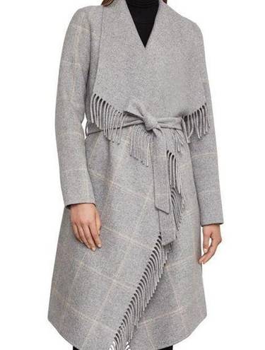 BCBGMAXAZRIA Wrap Tie Wool Coat