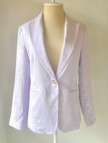 Mango ✨NEW✨  Blazer suit 100% linen Light Pastel Lilac Size 2