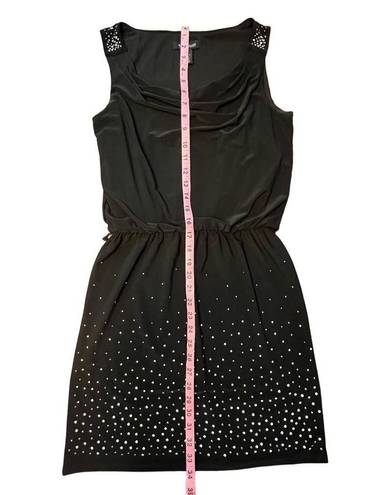 White House | Black Market  Black Sleeveless Studded Skirt Casual Dress Size XS