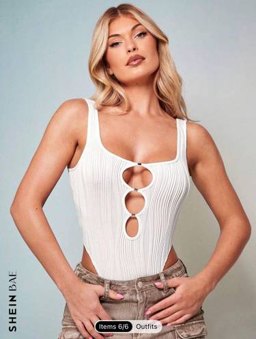 SheIn White Bodysuit