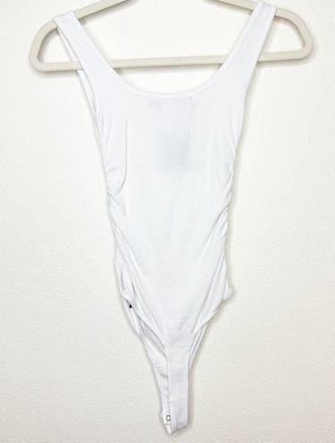 n:philanthropy  X REVOLVE NWT White Ribbed Prince Tank Top Thong Bodysuit XS