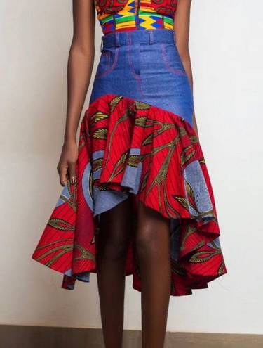 True Fond NWOT  Ghana Papayeasa skirt - 8