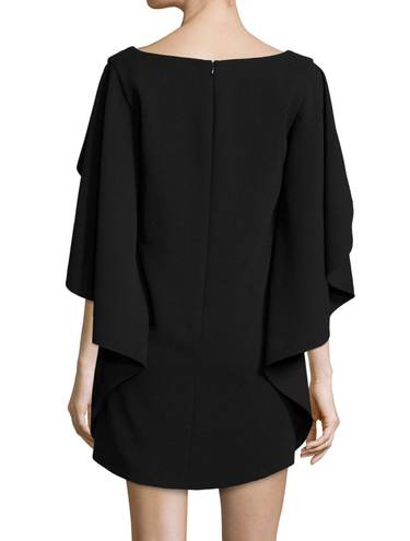 Opening Ceremony Talene Cascade-Sleeve Crepe Dress in Black Size 2