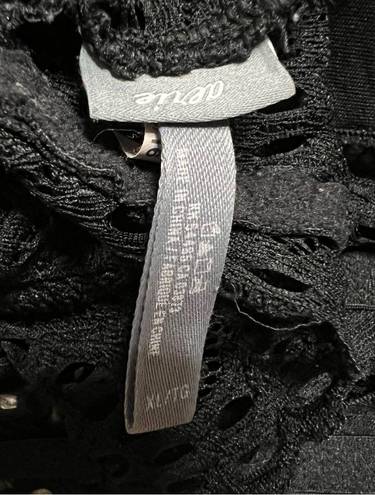 Aerie  Black Lace Racerback Triangle Bralette Size XL 2084