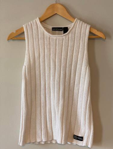 DKNY High Neck Sleeveless Knit Sweater