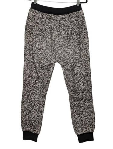 Elizabeth and James  Jasper Pant Jogger Hi Waist Marled Black White Size small