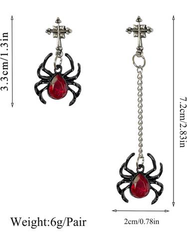 (FREE W ANY PURCHASE) NWT Asymmetrical Spider Earrings ** Multiple Quantity