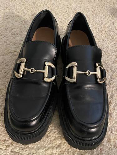 Platform loafers Size 9