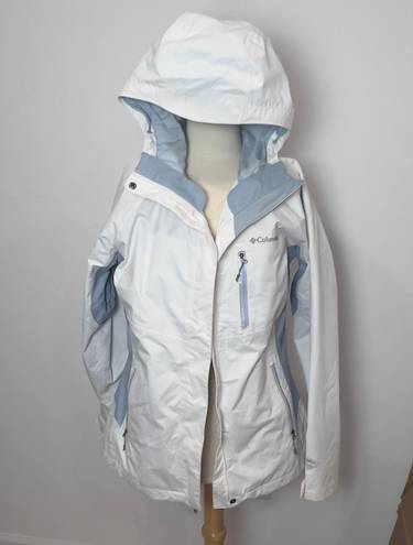 Columbia Women’s White and Blue  Insulated Jacket