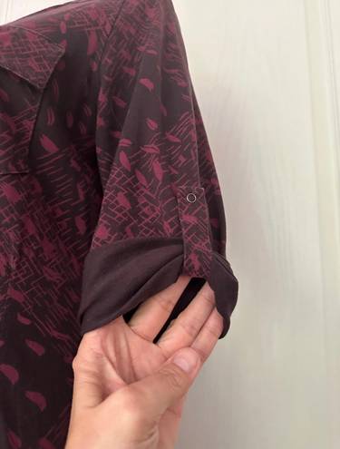 Patagonia Woman's Burgundy Organic Cotton Dress, Sz M.