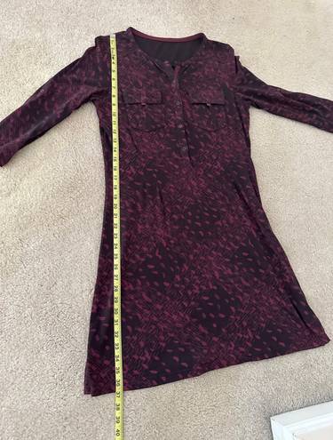 Patagonia Woman's Burgundy Organic Cotton Dress, Sz M.