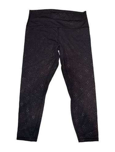 Lululemon  Align HR Pant 25” *Nulu Size 12 Yogo Emboss Black