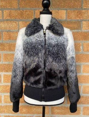 Sam Edelman  ombre faux fur coat Sz small