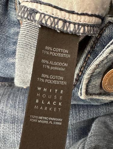 White House | Black Market  Women's Jeans Blue Denim Straight Low Rise, Sz 4