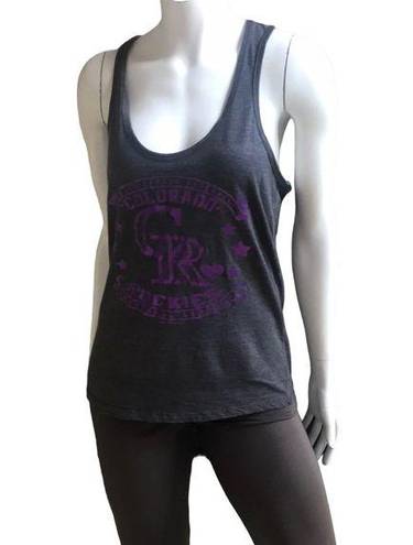 Genuine Merchandise  Colorado Rockies Racerback Tank Gray Purple Women's Size XL