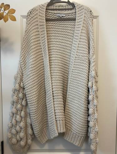 FATE. Bubble Knit Cardigan Beige/cream