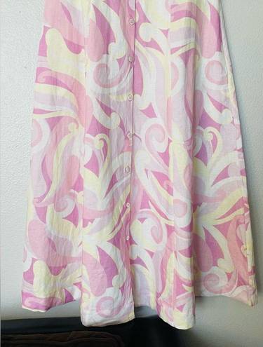 Hill House NWT  Lily Candy Kaleidoscope Pink Dress Size XXS