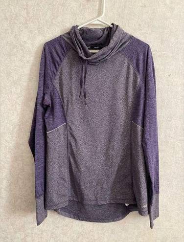 Avia  women's large long sleeve purple athletic top