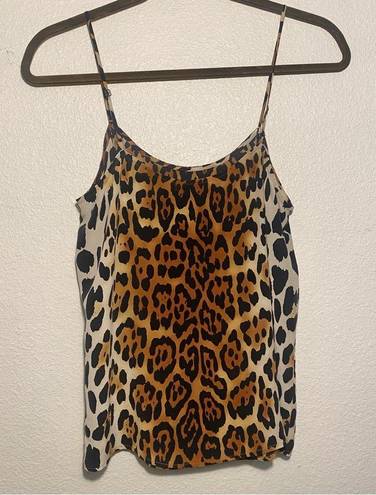 Equipment  | leopard silk cami