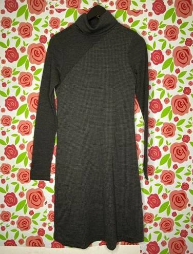 Theory Patterned Tajello Knit Turtleneck sweater Long Sleeve Dress