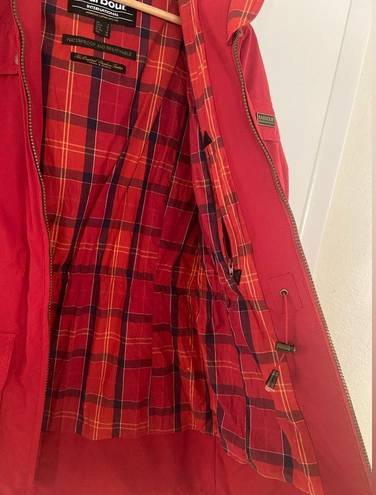 Barbour  Risegate Parka Waterproof Hooded Tartan Lined Coat