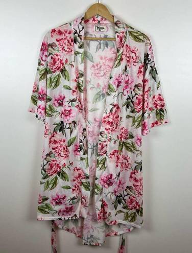 Show Me Your Mumu  Brie Robe Garden of Blooms Pink Floral Lightweight One Size