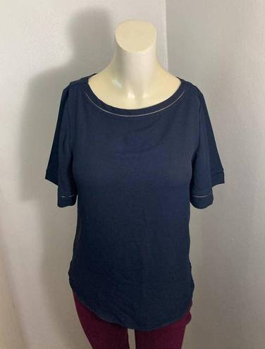 Ann Taylor  Black Blouse Solid Top