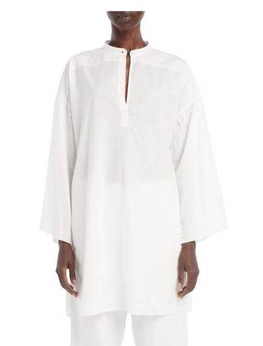 The Row  Omao Oversized Cotton-voile Tunic Ivory Women's Size M Casual Relaxed