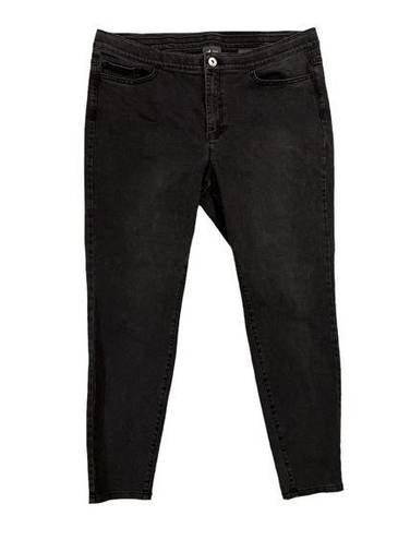 J.Jill  Denim 5 Pocket Legging Jegging Jeans | Faded Black Wash | 16