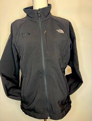 The North Face Jacket Womens Size Large Black Nylon Stretch Full-Zip Long Sleeve