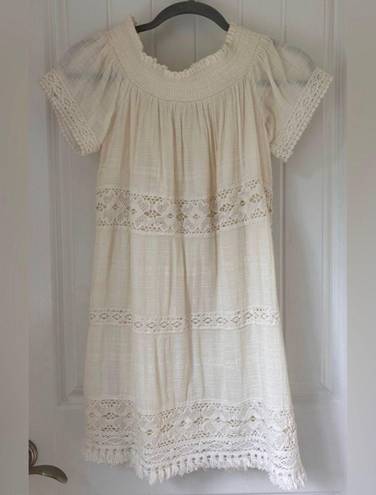 American Eagle White off the shoulder dress