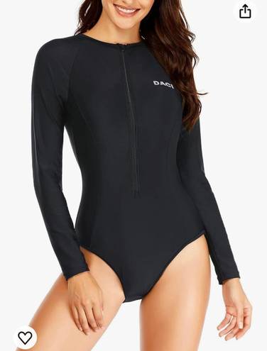 One Piece Daci Women Rash Guard Long Sleeve  Swimsuit Zipper Surfing Bathing Suit UPF 50