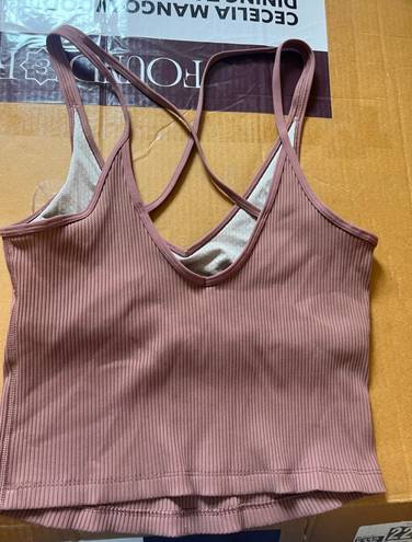 Vuori salmon ribbed tank